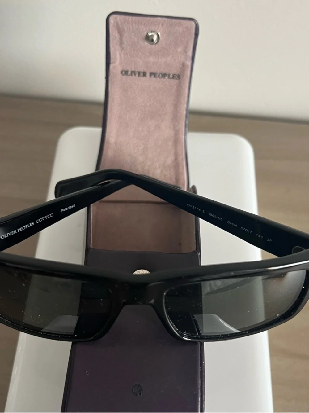 Oliver Peoples Basel OV5178-S Polarized Sunglasses Black Italy w/Case.